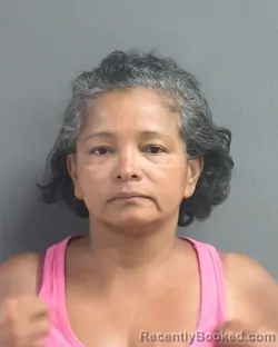 Mugshot of Irma Del Carmen Rodriguez Kaney booked in Volusia County, Florida on August 19, 2026