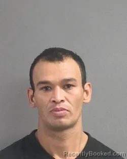 Mugshot of Edgardo Meija Castillo booked in Volusia County, Florida on August 19, 2026