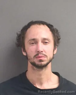 Mugshot of Jason David Saenz booked in Volusia County, Florida on August 23, 2026