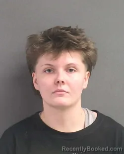 Mugshot of Arianna Ann Brink-Whitman booked in Volusia County, Florida on August 23, 2026