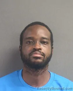 Mugshot of Thearon Thomas booked in Volusia County, Florida on August 24, 2026