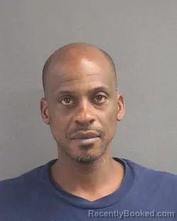 Mugshot of Antwoine D Sanders booked in Volusia County, Florida on August 25, 2026