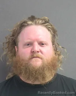 Mugshot of Spencer Lee Finley booked in Volusia County, Florida on August 25, 2026