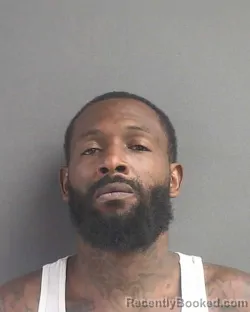 Mugshot of Startavious Antwan Tarpley booked in Volusia County, Florida on August 29, 2026