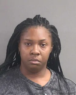 Mugshot of Moesha Doretha Ann Rayner booked in Volusia County, Florida on August 29, 2026