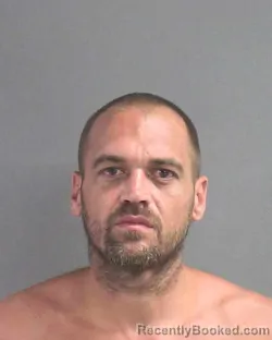 Mugshot of Daniel A Merrill booked in Volusia County, Florida on August 30, 2026