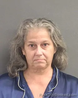Mugshot of Cheryl Joy Mentelos booked in Volusia County, Florida on August 30, 2026