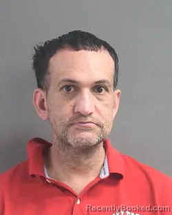 Mugshot of Rafael Antonio Trujillo booked in Volusia County, Florida on September 4, 2026