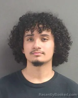 Mugshot of Justin Heriberto Barrios booked in Volusia County, Florida on September 14, 2026