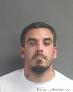 Mugshot of Justin Raymond Gibbs booked in Volusia County, Florida on September 14, 2026