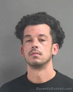 Mugshot of Joseph Cory Estevez booked in Volusia County, Florida on September 25, 2026
