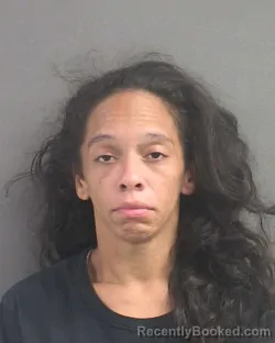 Mugshot of Laura Shawntay Mejias booked in Volusia County, Florida on September 27, 2026