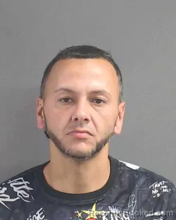 Mugshot of Luis Angel Perez Rivera booked in Volusia County, Florida on October 3, 2026