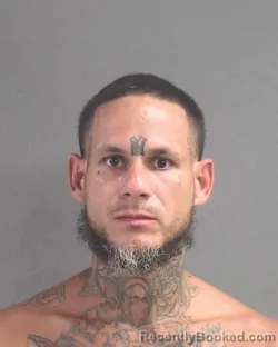 Mugshot of David A Ortiz booked in Volusia County, Florida on October 4, 2026