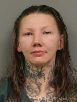 Mugshot of Andrea Marie Rinaldi booked in Shelby County, Ohio on August 9, 2026
