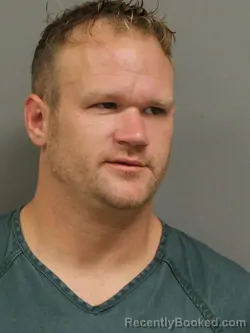 Mugshot of Aaron Joseph Myers booked in Shelby County, Ohio on August 23, 2026