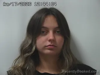 Mugshot of Isabella Heuser booked in Union County, Ohio on August 17, 2026