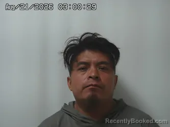 Mugshot of Juan Sanchez-Mireles booked in Union County, Ohio on August 21, 2026