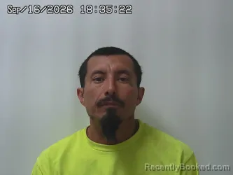 Mugshot of Gonzalo Martinez Sanchez booked in Union County, Ohio on September 16, 2026