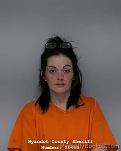 Mugshot of Makayla Leighann Okuley booked in Wyandot County, Ohio on October 27, 2026