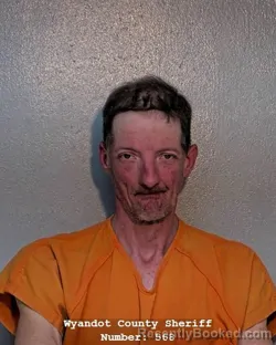 Mugshot of JOSHUA D BURKS booked in Wyandot County, Ohio on March 25, 2026