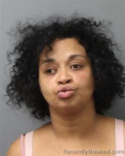 Mugshot of Maria Suleyka Estrella booked in Berks County, Pennsylvania on August 13, 2026