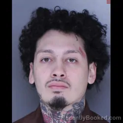 Mugshot of Allen Gerena booked in Lebanon County, Pennsylvania on August 14, 2026