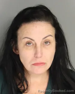 Mugshot of Christina Holsomback booked in Aiken County, South Carolina on August 29, 2026