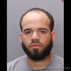 Mugshot of Christopher Jordani Ortega booked in Northampton County, Pennsylvania on August 6, 2026
