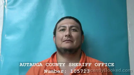 Mugshot of HUGO SUAZO MARQUEZ booked in Autauga County, Alabama on March 9, 2026