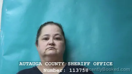 Mugshot of GRETA DAWN BRASHER booked in Autauga County, Alabama on March 23, 2026