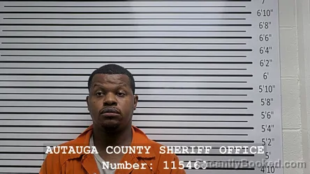 Mugshot of Christian Cameron Jackson booked in Autauga County, Alabama on August 21, 2026