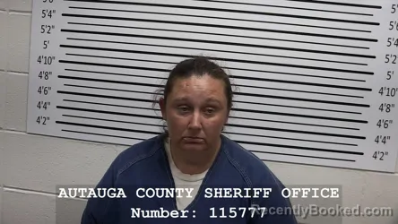 Mugshot of TINA ANN BRYANT HALL booked in Autauga County, Alabama on May 17, 2026