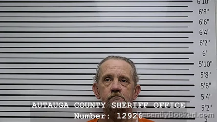 Mugshot of Donnie Ray Nixon booked in Autauga County, Alabama on October 3, 2026