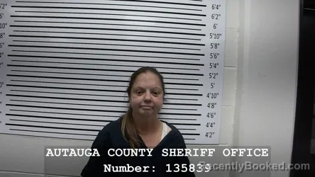 Mugshot of EDNA HOLT booked in Autauga County, Alabama on May 15, 2026