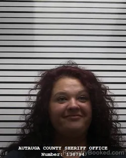 Mugshot of VICTORIA ASHLEA HUGHES booked in Autauga County, Alabama on April 12, 2026