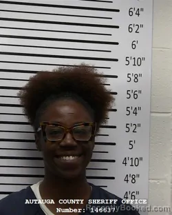 Mugshot of SHIMEL COLINE WOODS booked in Autauga County, Alabama on June 3, 2026
