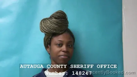 Mugshot of ASA JANAYE WHITE booked in Autauga County, Alabama on March 13, 2026