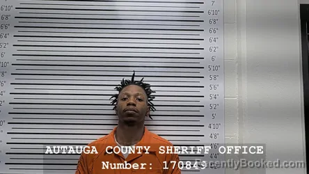 Mugshot of Lamorris D'issac Givens booked in Autauga County, Alabama on August 26, 2026