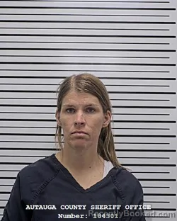 Mugshot of Courtney Nicole Estes booked in Autauga County, Alabama on September 7, 2026