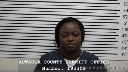 Mugshot of KIARA LASHAY BENSON booked in Autauga County, Alabama on May 19, 2026