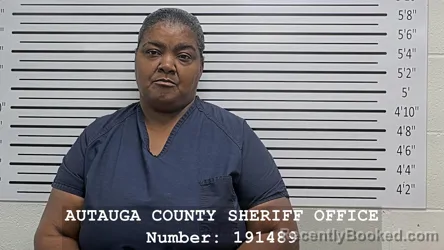 Mugshot of Tasha Dashun Tameka Daniels booked in Autauga County, Alabama on October 27, 2026
