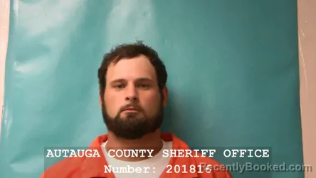 Mugshot of BLAKE PERIGNY ELDRIDGE booked in Autauga County, Alabama on March 6, 2026