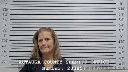 Mugshot of LISA STEWARD WILLIAMSON booked in Autauga County, Alabama on July 29, 2026