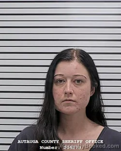 Mugshot of ALLIE BROOKE DUPREL booked in Autauga County, Alabama on July 9, 2026