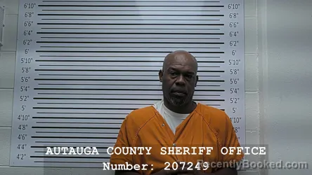 Mugshot of Eddie Lee Purnell booked in Autauga County, Alabama on September 2, 2026