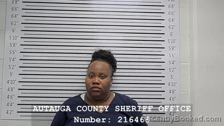 Mugshot of REGINA RESHAY THOMPSON booked in Autauga County, Alabama on June 14, 2026