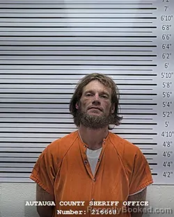 Mugshot of William Cory Brown booked in Autauga County, Alabama on September 6, 2026