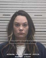 Booking photo from Autauga County, Alabama