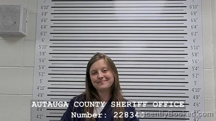 Mugshot of JULIE ANN HUGHES booked in Autauga County, Alabama on June 14, 2026